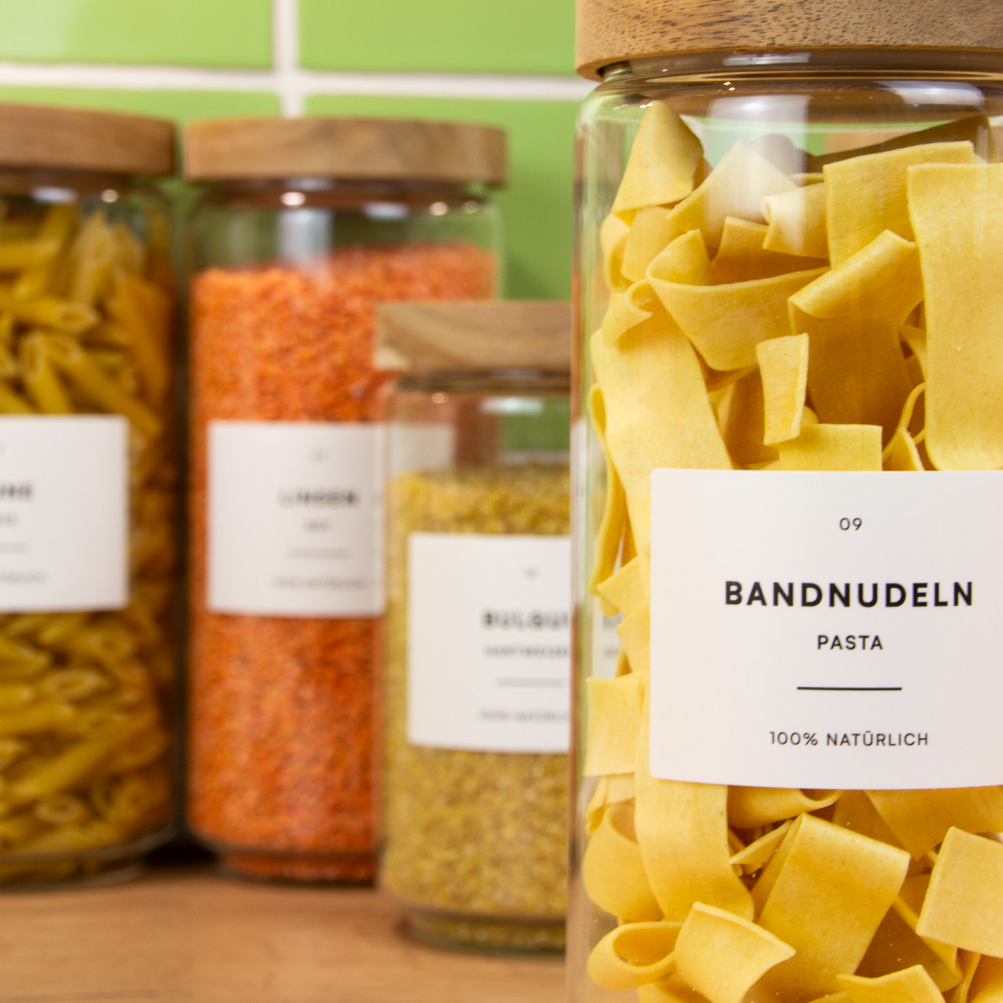 Küchenetiketten-Set Weiß - Mokali Shop