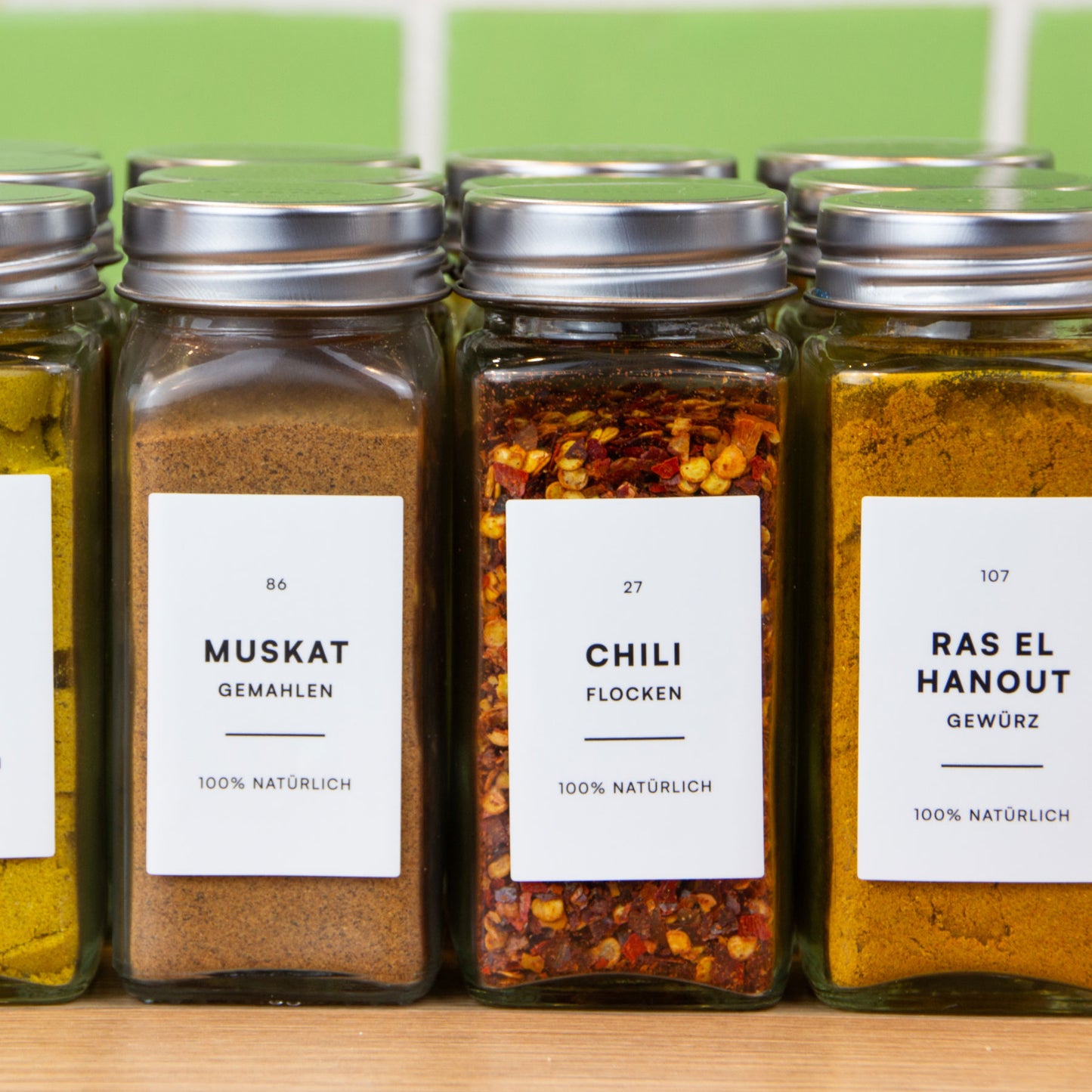 Gewürzetiketten-Set Weiß - Mokali Shop