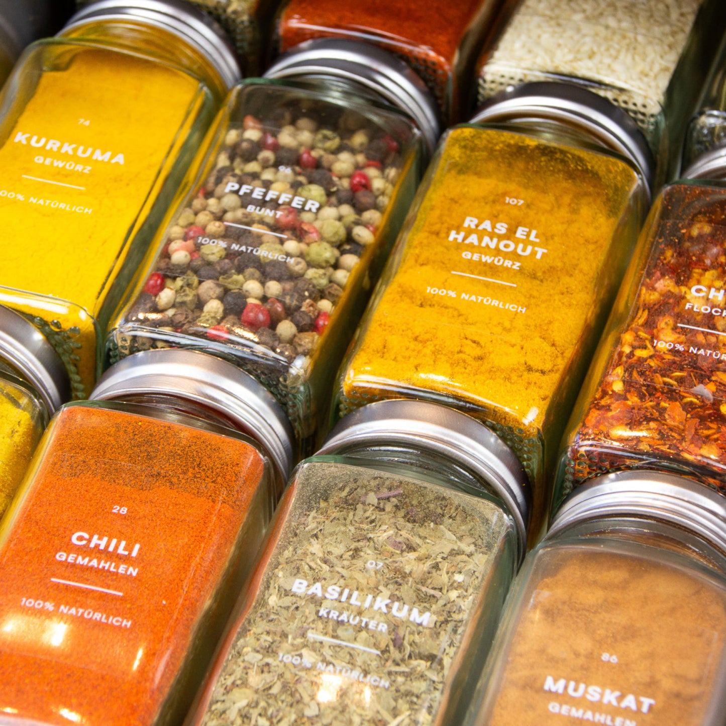 Gewürzetiketten-Set Transparent - Mokali Shop