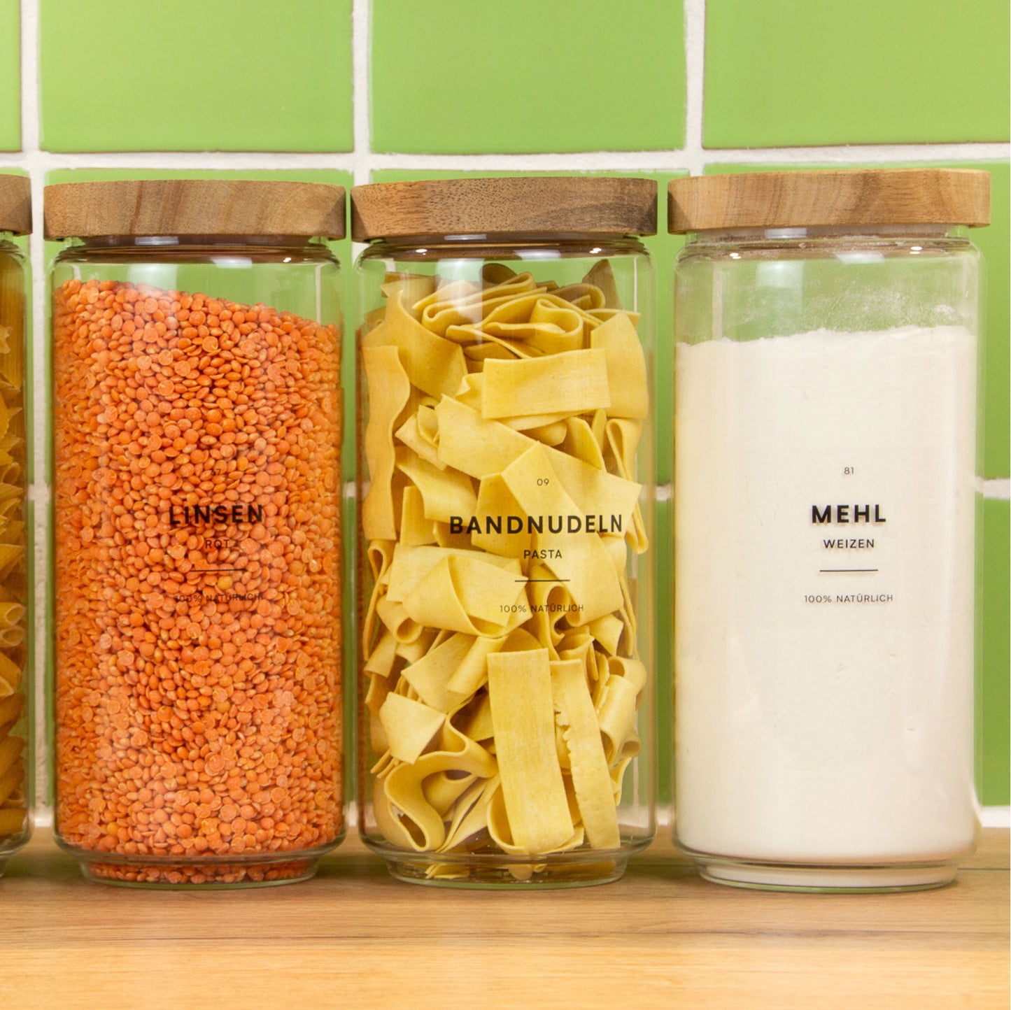 Küchenetiketten-Set Transparent - Mokali Shop